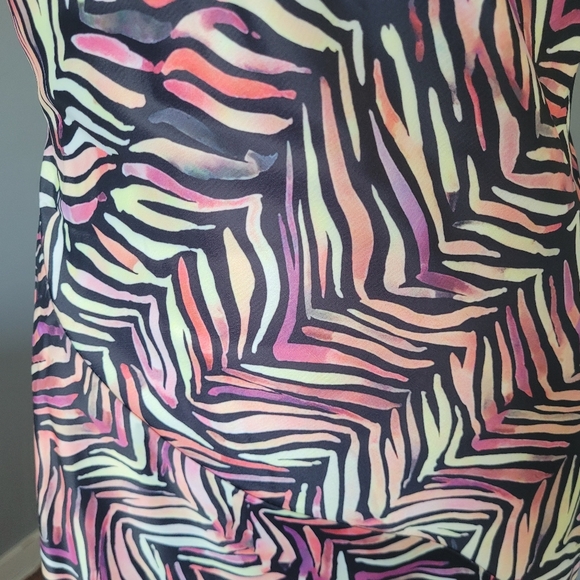 Nasty Gal Abstract Zebra Maxi Gown, VGUC, Size 6 - Picture 2 of 11